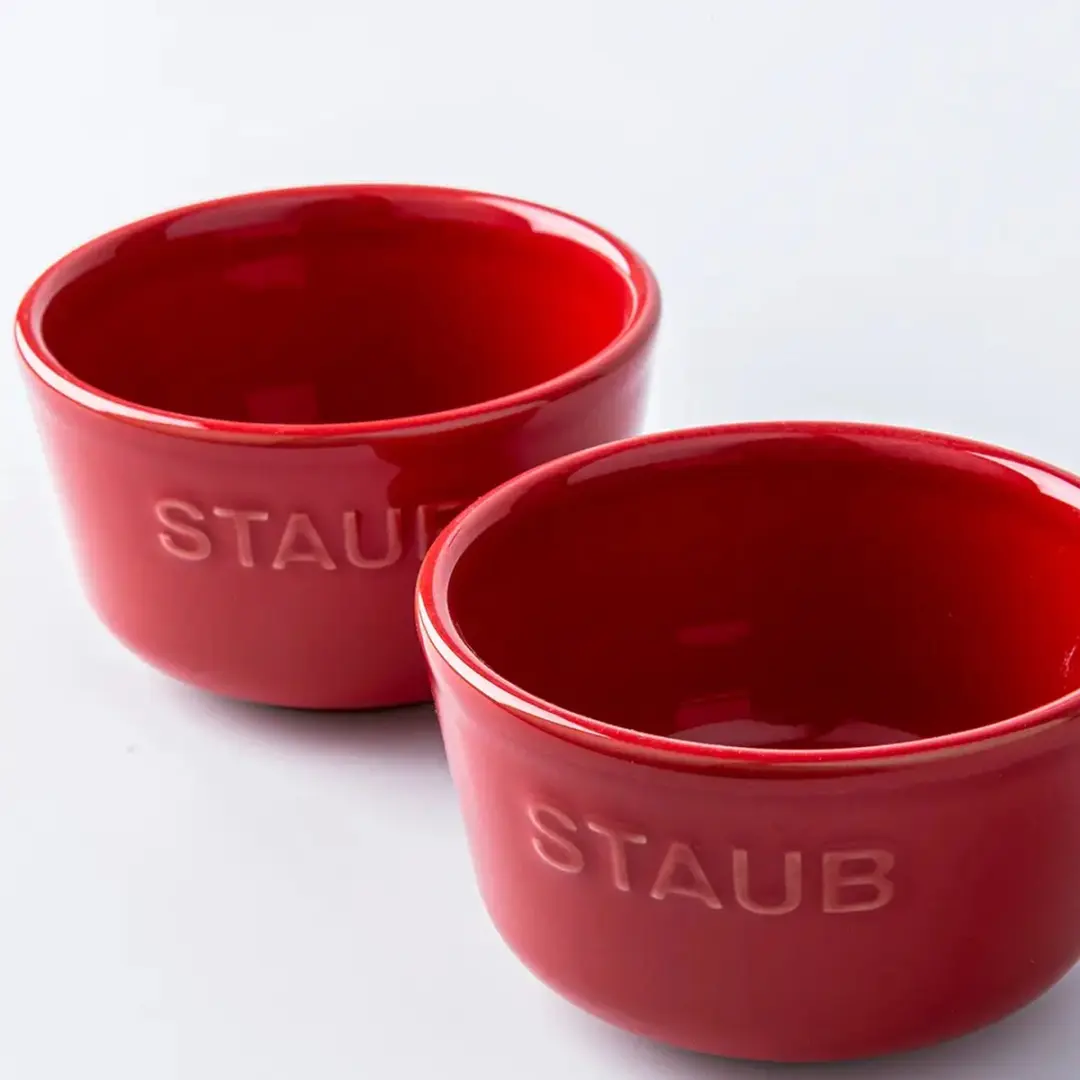 Staub Desert Schaaltjes 2 Stuks - Kersenrood
