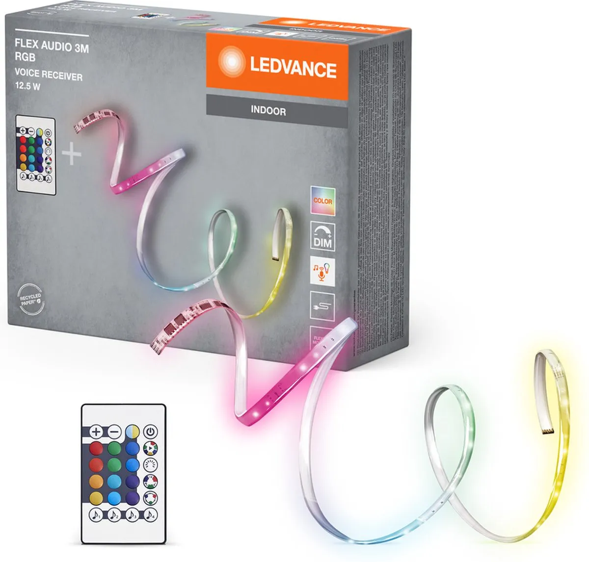 LEDVANCE FLEX AUDIO 3M RGB LED-Strip 10W - Wit