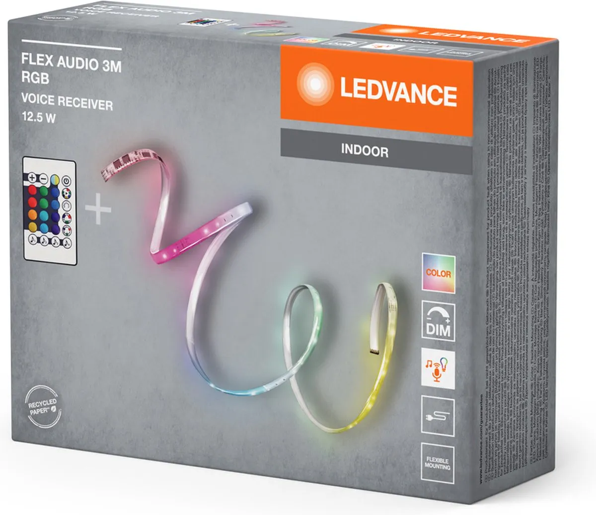 LEDVANCE FLEX AUDIO 3M RGB LED-Strip 10W - Wit