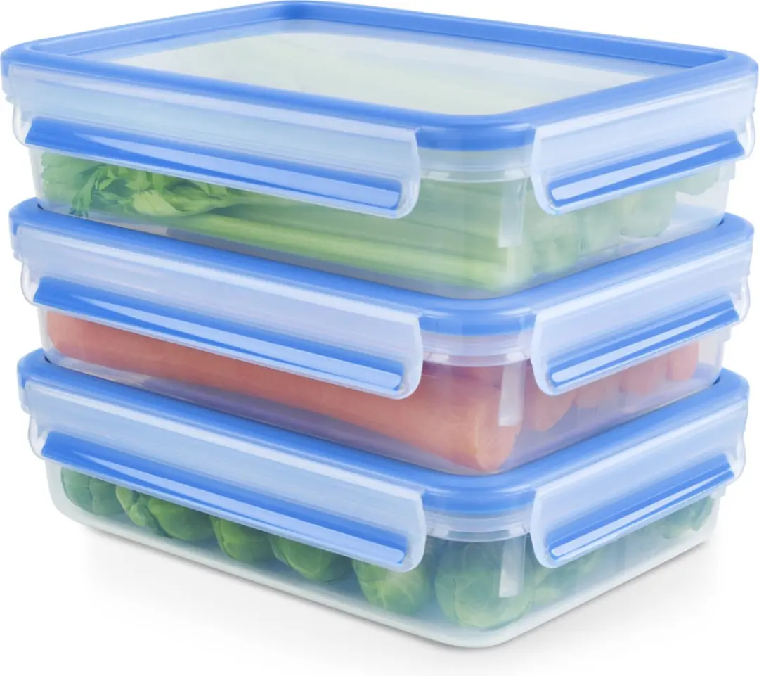 Tefal MasterSeal Fresh Starterset - 3-delig - 3x1,2L - Blauw