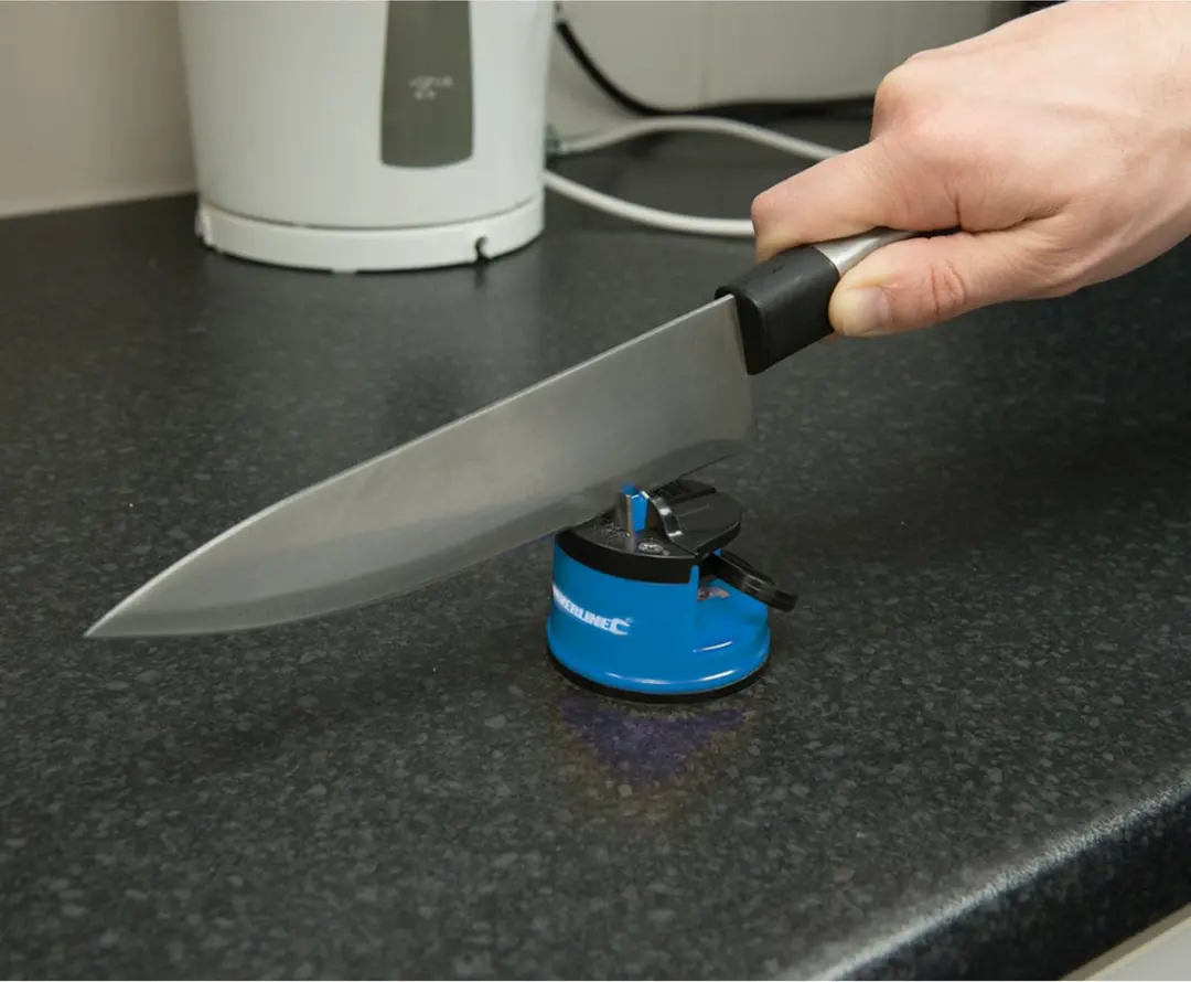 Silverline Messenslijper met zuigbasis - Hardmetalen bladen