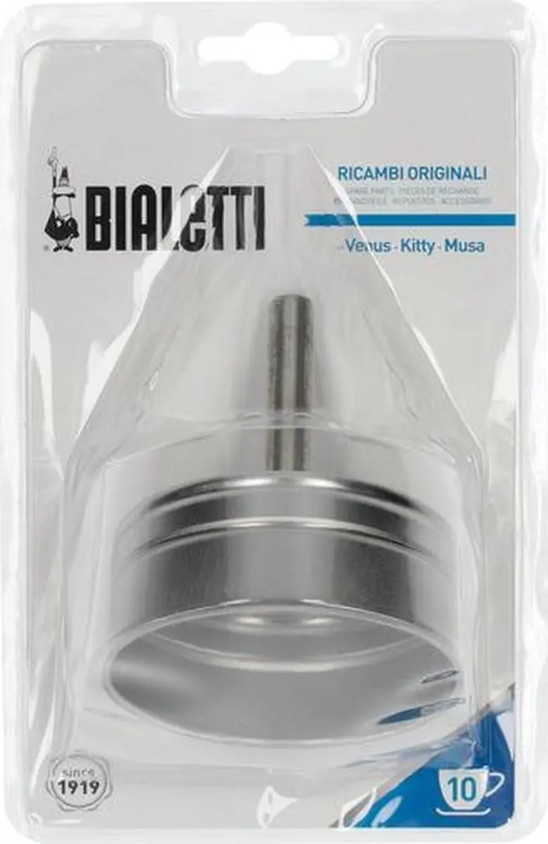 Bialetti Spare Funnel voor Staal Moka Espressomakers 10TZ - RVS