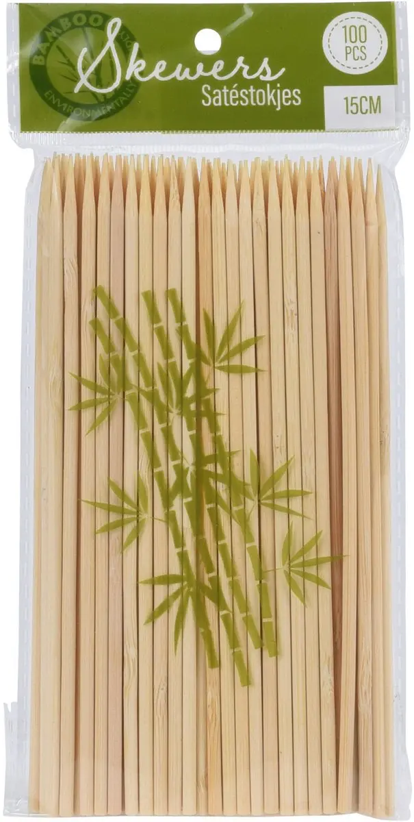 Excellent Houseware Bamboe Satéprikkers 15cm - 400 Stuks