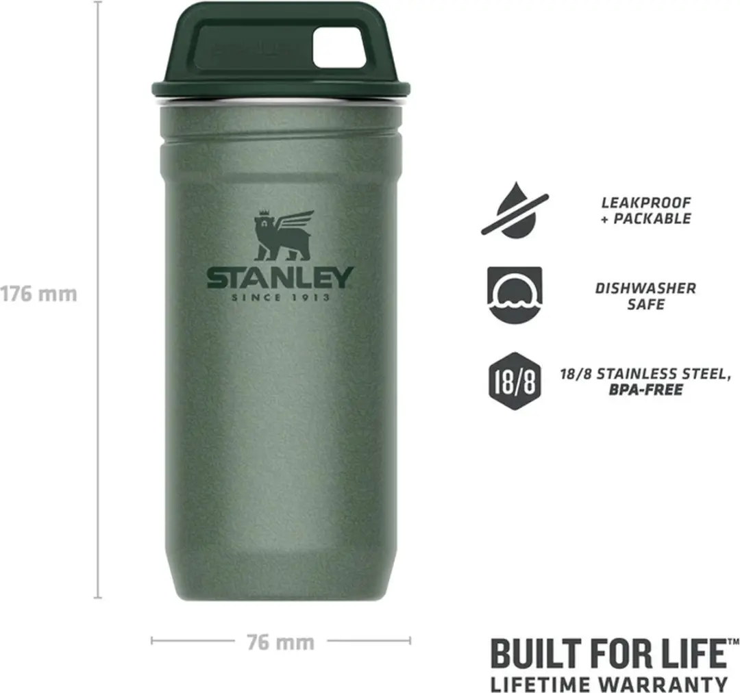 Stanley Adventure Nesting Shotglazen 0.059l - Hammertone Green