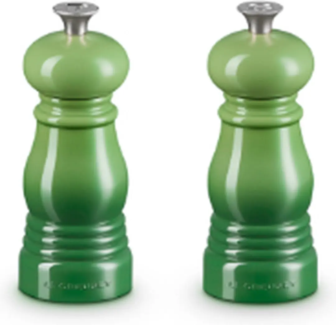 Le Creuset Mini Peper- en Zoutmolen Bamboo Groen