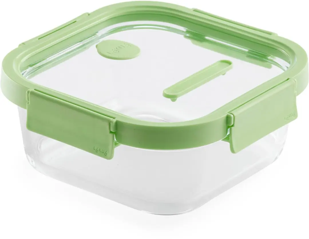 Lékué Vershouddoos Glas 1100ml - Green - afbeelding 6 van 6