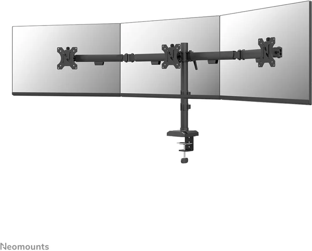 Neomounts NERO DS60-600BL3 Monitorarm 3 Schermen