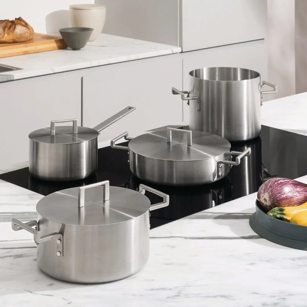 Alessi Convivio Deksel 24cm - Mat geborsteld RVS