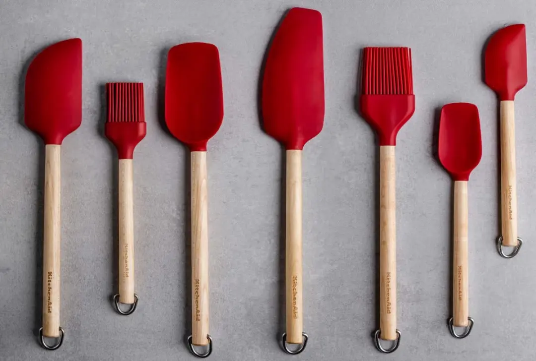 KitchenAid Bakkwast Siliconen - Rood