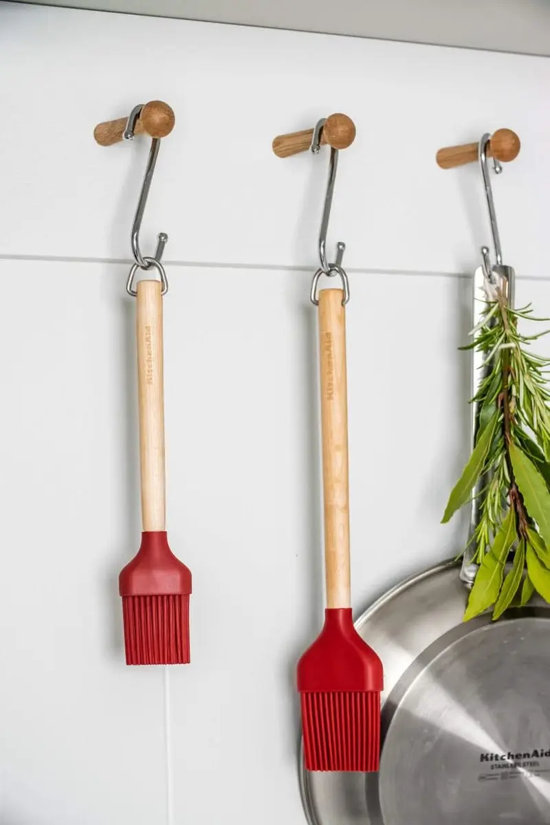 KitchenAid Bakkwast Siliconen - Rood