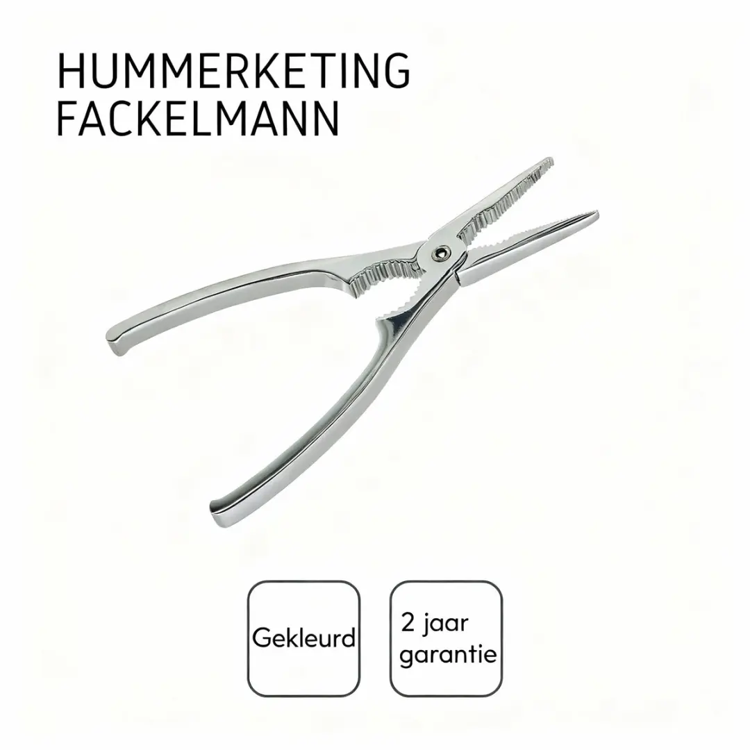 Fackelmann Kreeft- en Schaaldierentang 17cm - Roestvrij staal