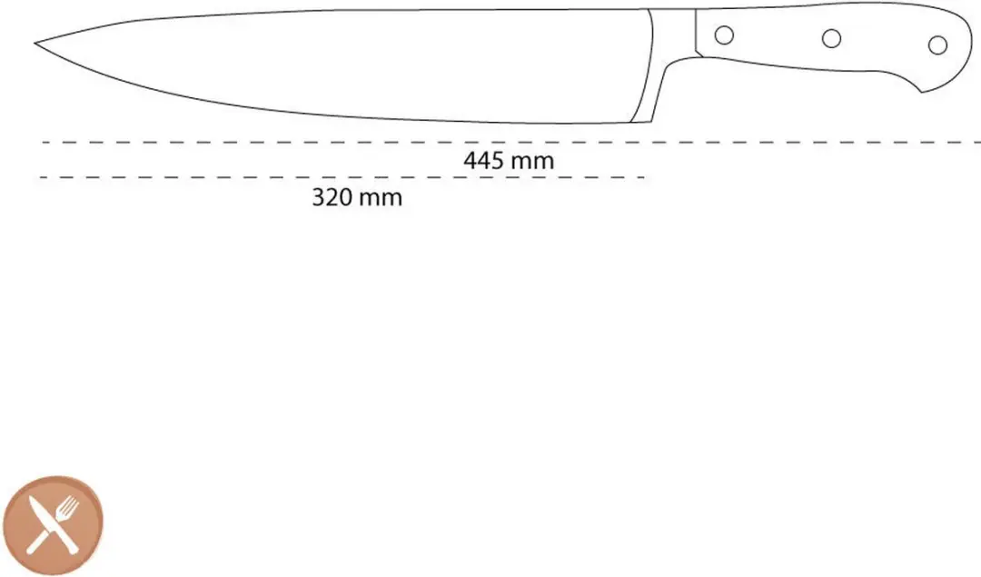Wusthof Classic Koksmes 32cm - Zwart