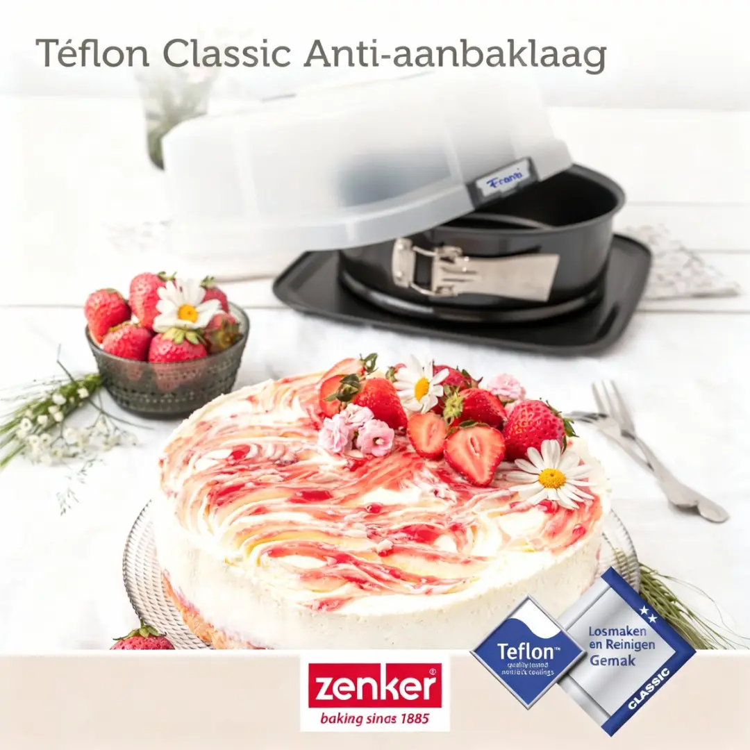 Zenker Bake Click and Go Ronde Springvorm 23cm - Zwart