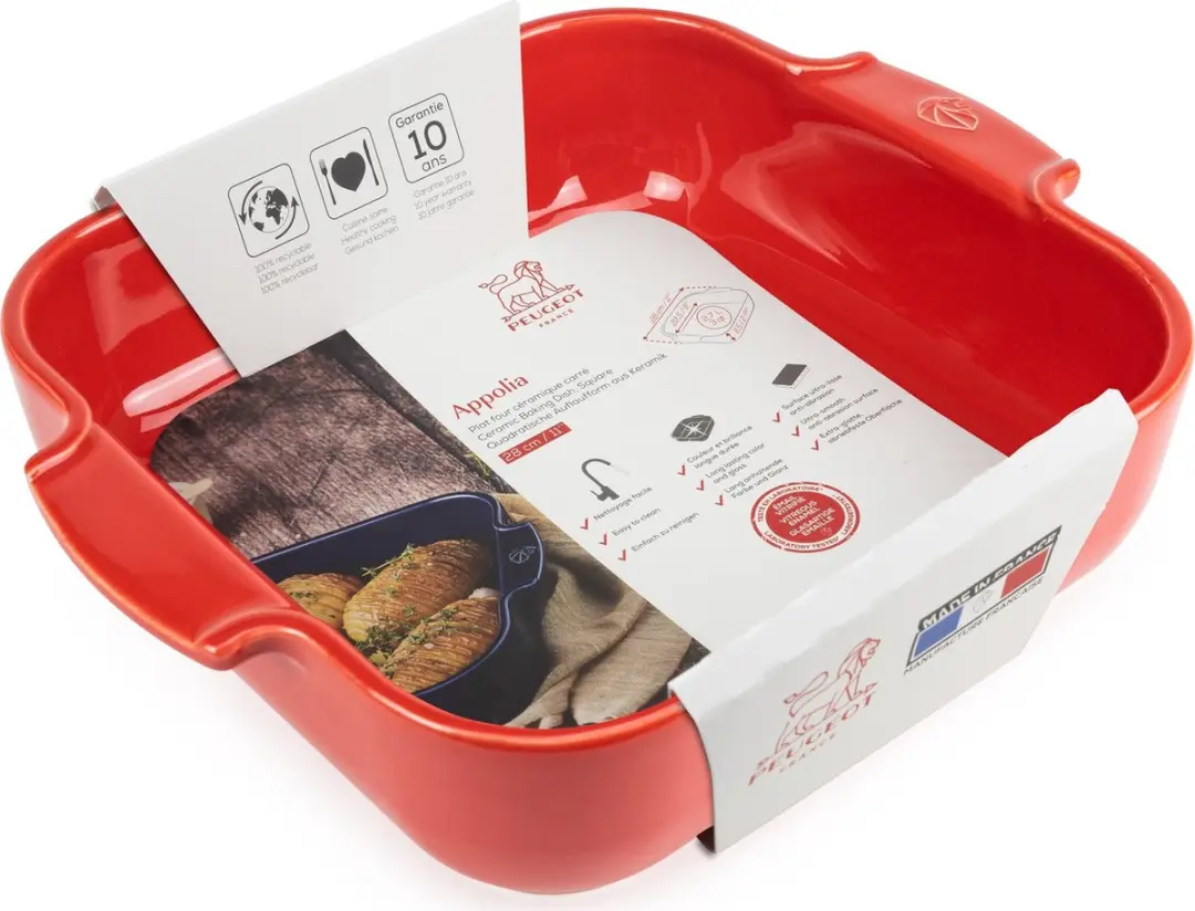 Peugeot Appolia Ovenschaal 28cm - Rood