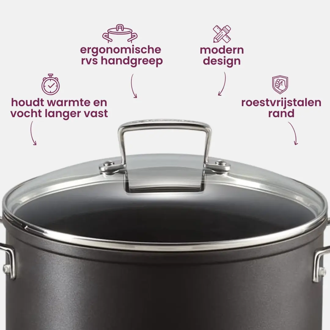 Le Creuset Glazen Deksel 28cm - Transparant