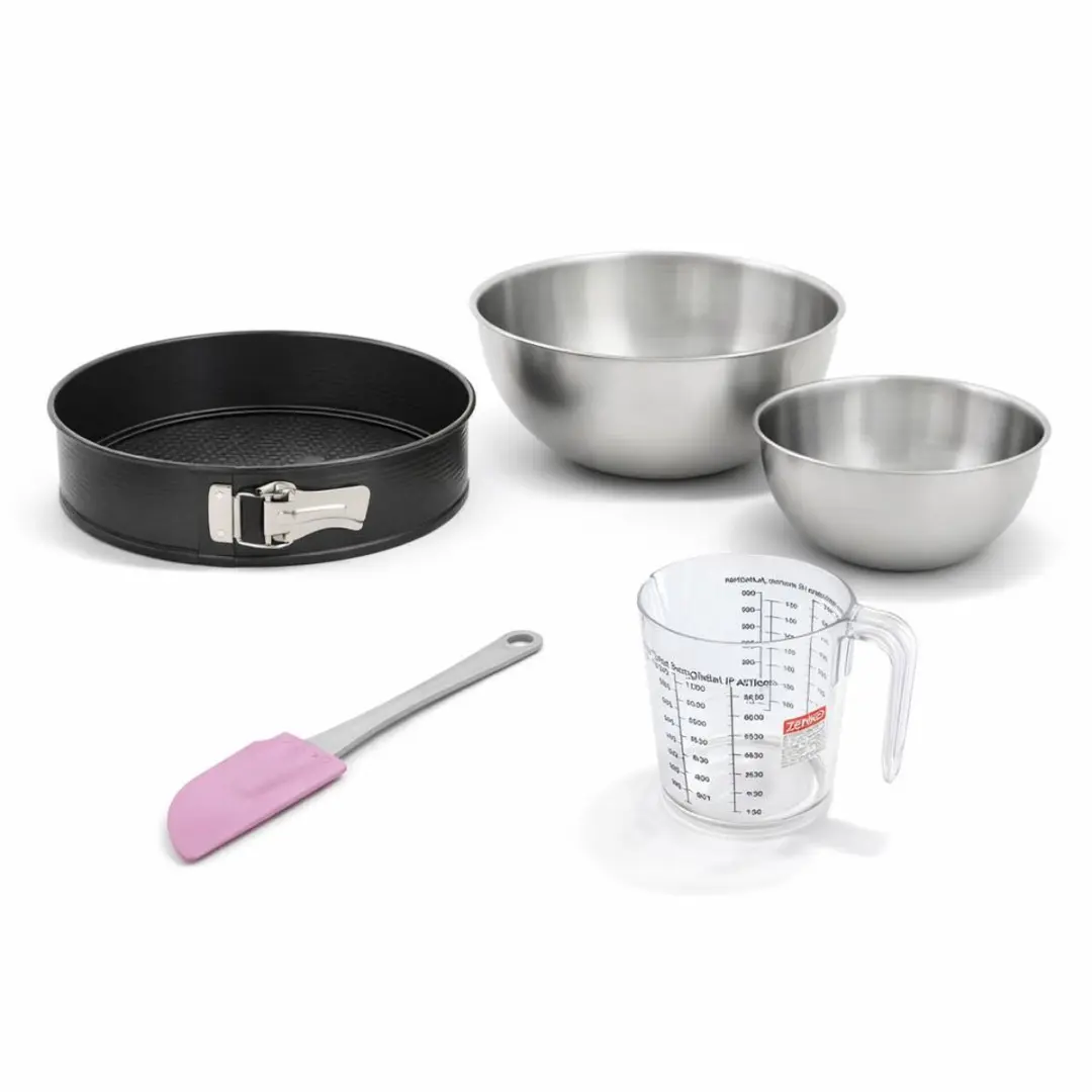 Zenker Bakset met Springvorm 26cm - 2 Mengkommen & Accessoires - Zwart
