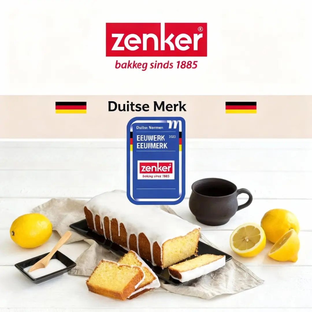 Zenker Bakset Schoorsteenbroodvorm 32cm - met 2 mengkommen & accessoires - Zwart
