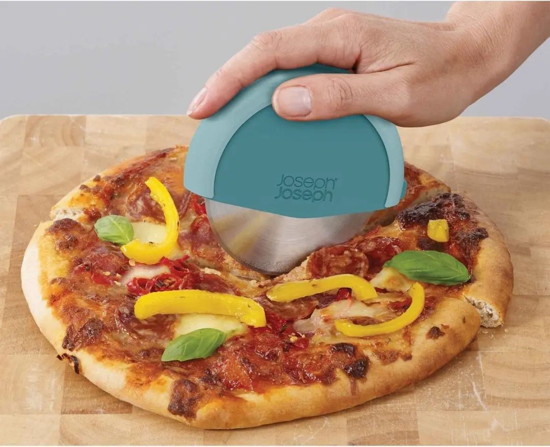 Joseph Joseph Pizzames Disc met Mesbeschermer - Blauw