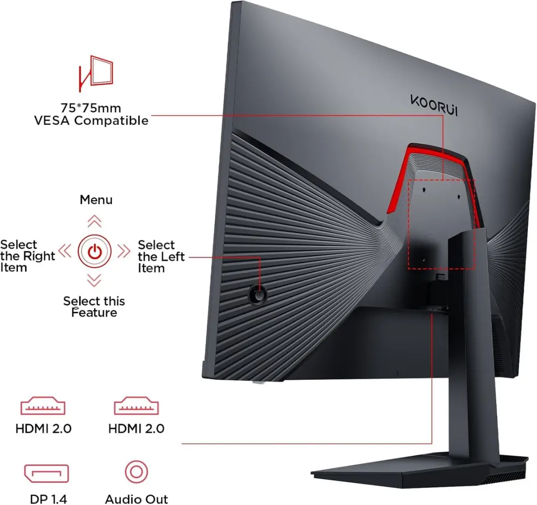 Koorui G2711P Gaming Monitor 27" - 200Hz - 1ms