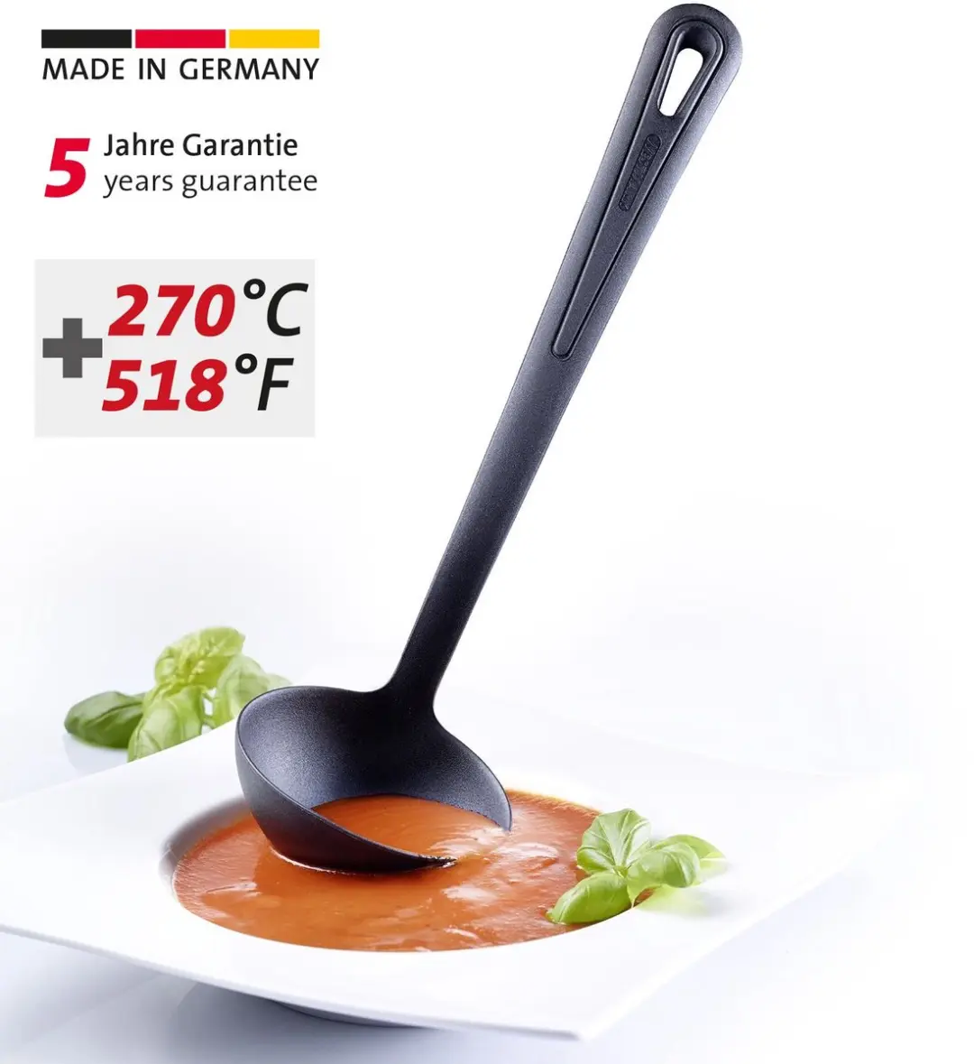 Westmark Gentle Plus Soeplepels 2 Stuks - 31,5 cm - Zwart