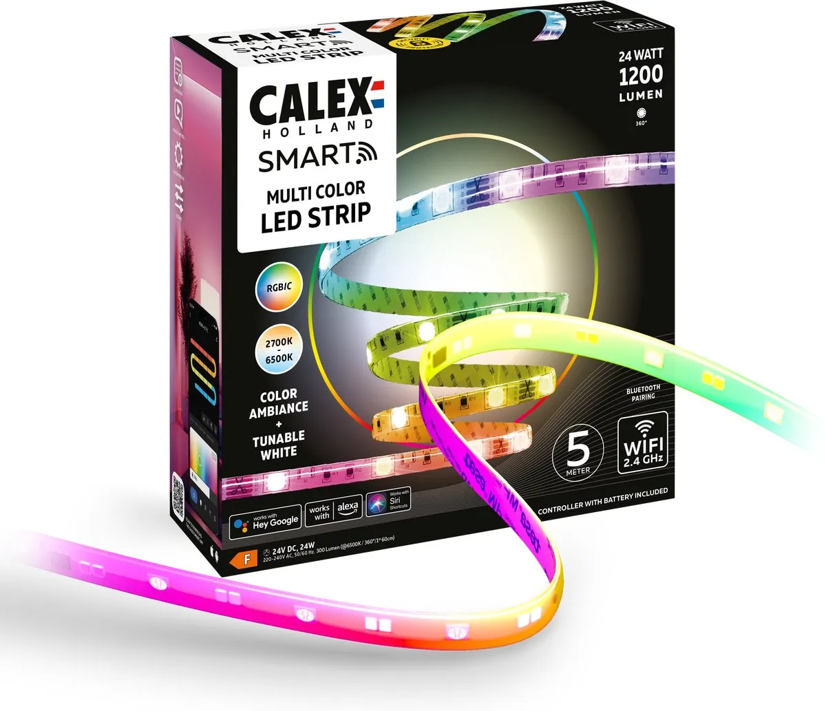 Calex Smart LED Strip RGBIC+CCT 5M