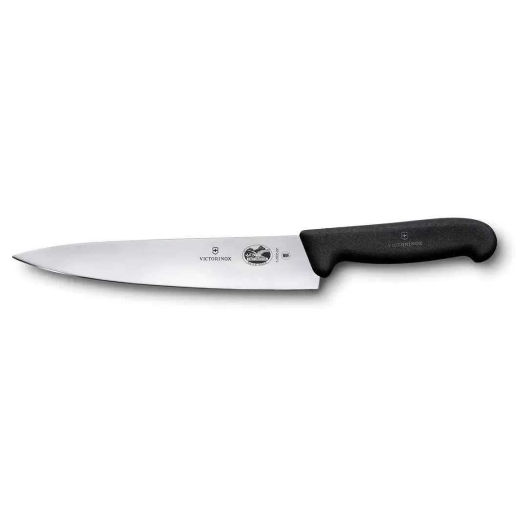 Victorinox Koksmes Fibrox 22cm - Zwart