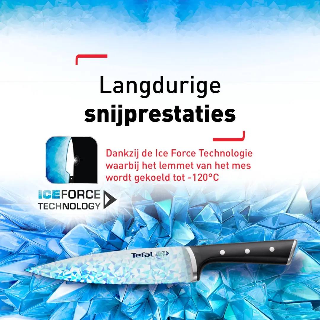 Tefal Ice Force K23207 Snijmes 20cm - RVS