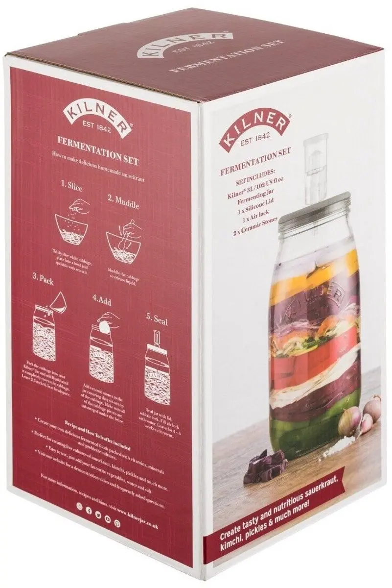 Kilner Fermentatie Set RAY-0025-839 - 3L Transparant