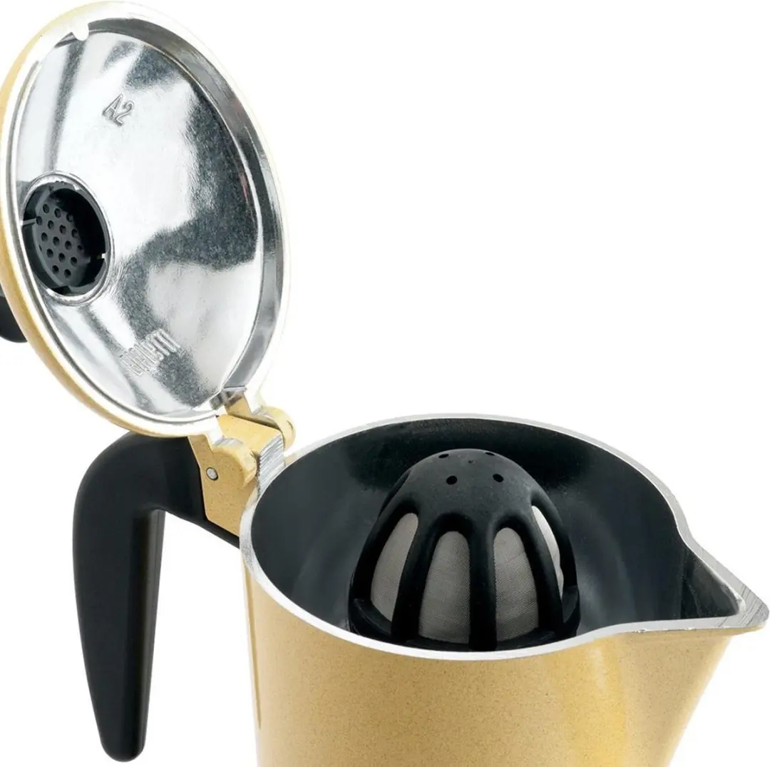 Bialetti Orzo Express 2 0002338 Koffiezetapparaat - 2 Kopjes - Geel/Zilver