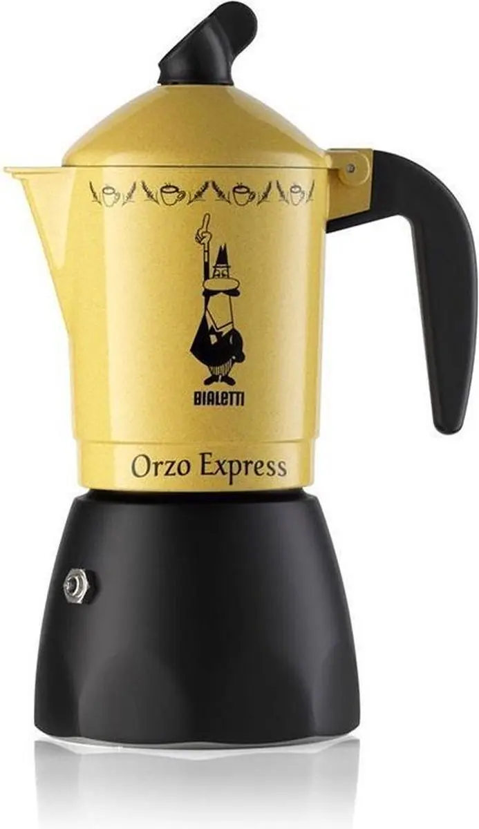 Bialetti Orzo Express 2 0002338 Koffiezetapparaat - 2 Kopjes - Geel/Zilver