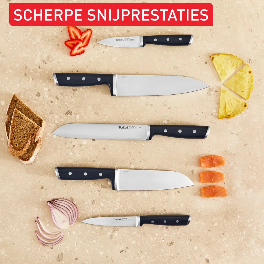 Tefal EverSharp K297S644 Messenset 5-delig - Roestvrijstaal