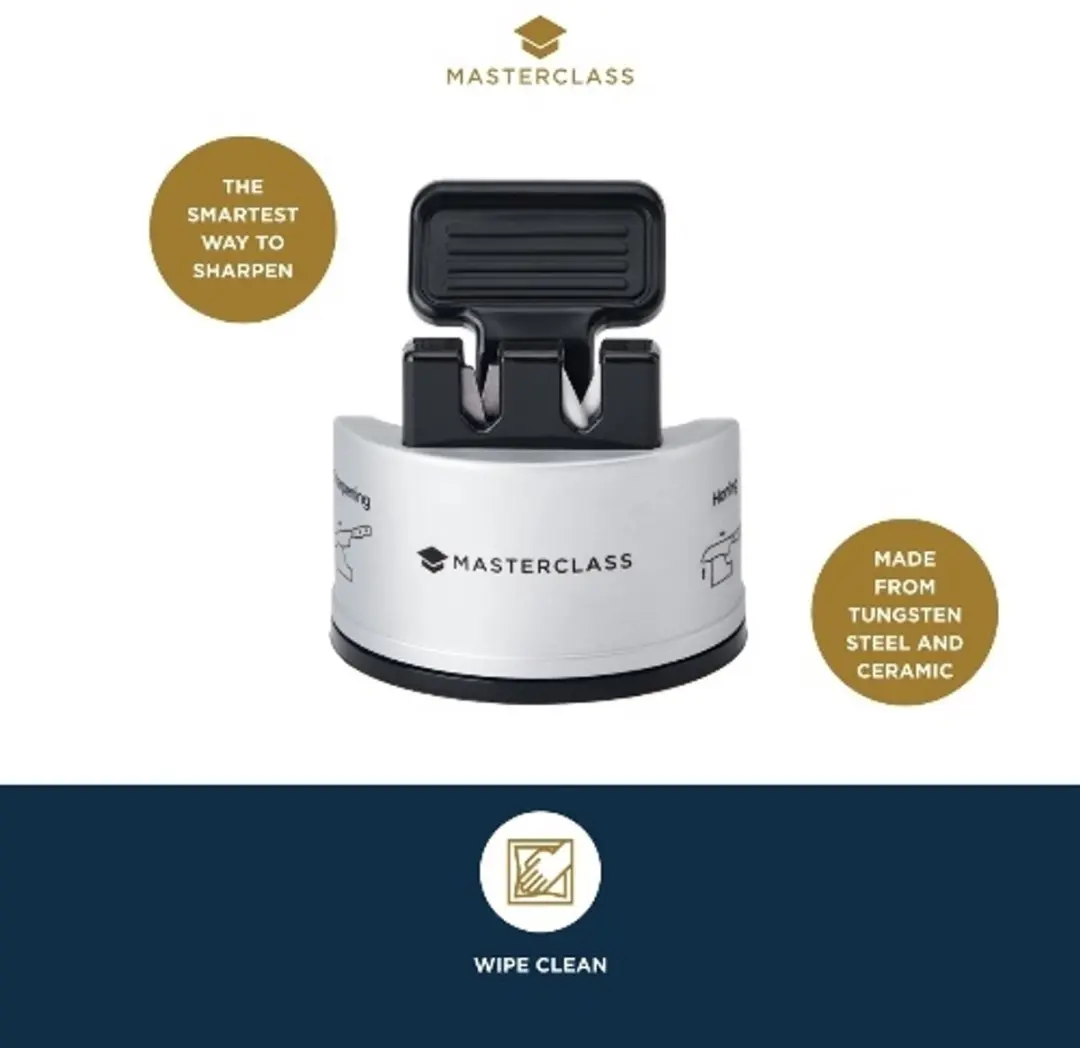 MasterClass Smart Sharp Dual Messenslijper - Keramisch/Kartel - Grijs