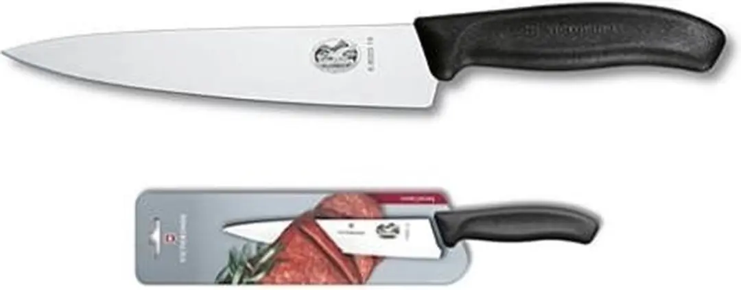 Victorinox Swiss Classic Koksmes 22cm - RVS/Fibrox - Zwart