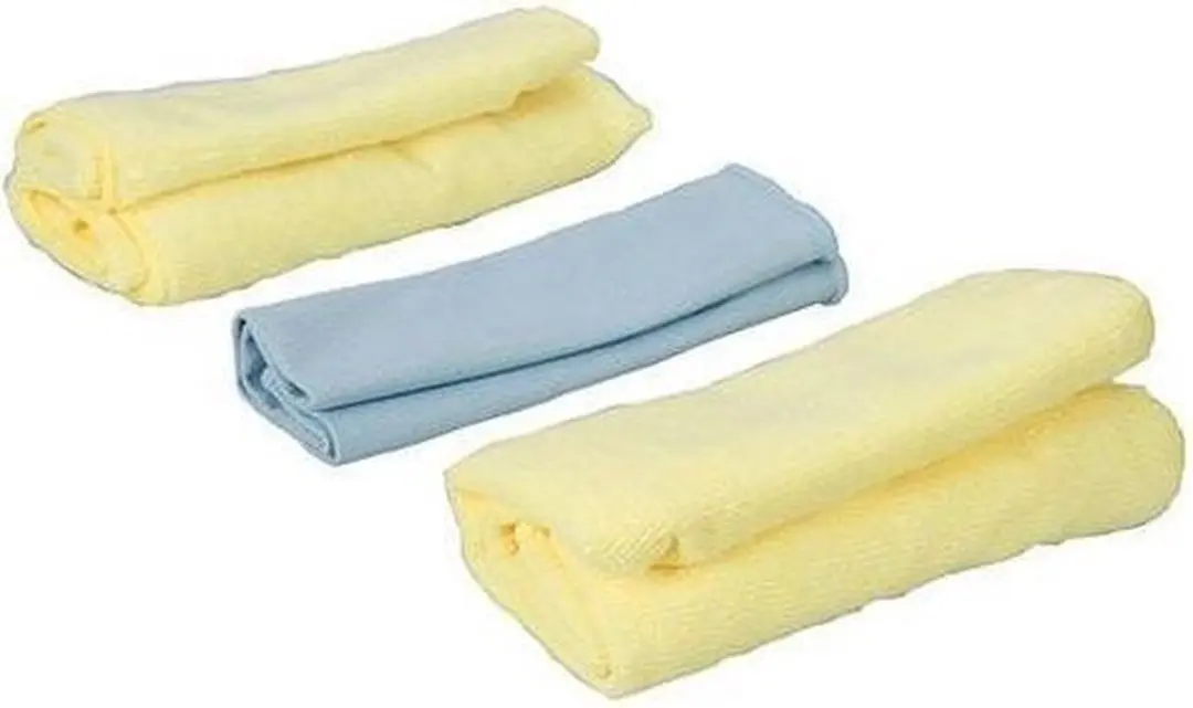 Silverline Microvezeldoeken Set - 3 Stuks - Geel/Blauw