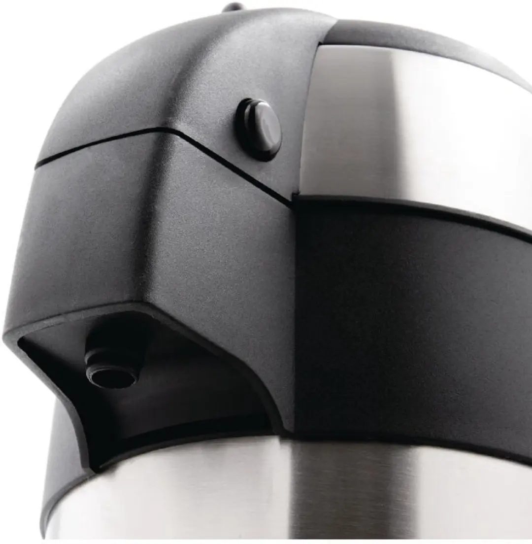 Olympia Thermoskan met Pomp 3L - Dubbelwandig RVS - Zilver/Zwart