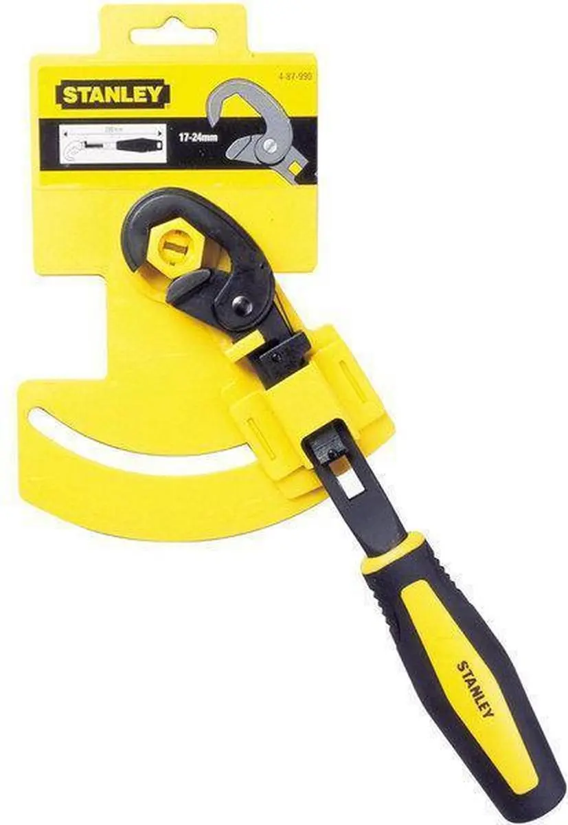 Stanley Verstelbare Haaksleutel 17-24mm - Geel