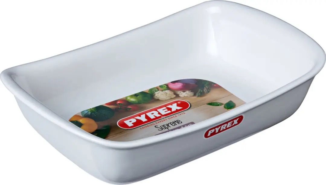 PYREX Supreme Ovenschaal Rechthoek 3,2L - Wit