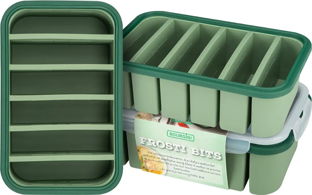 Bourgini Frosti Bits Siliconen Meal Prep Bakjes