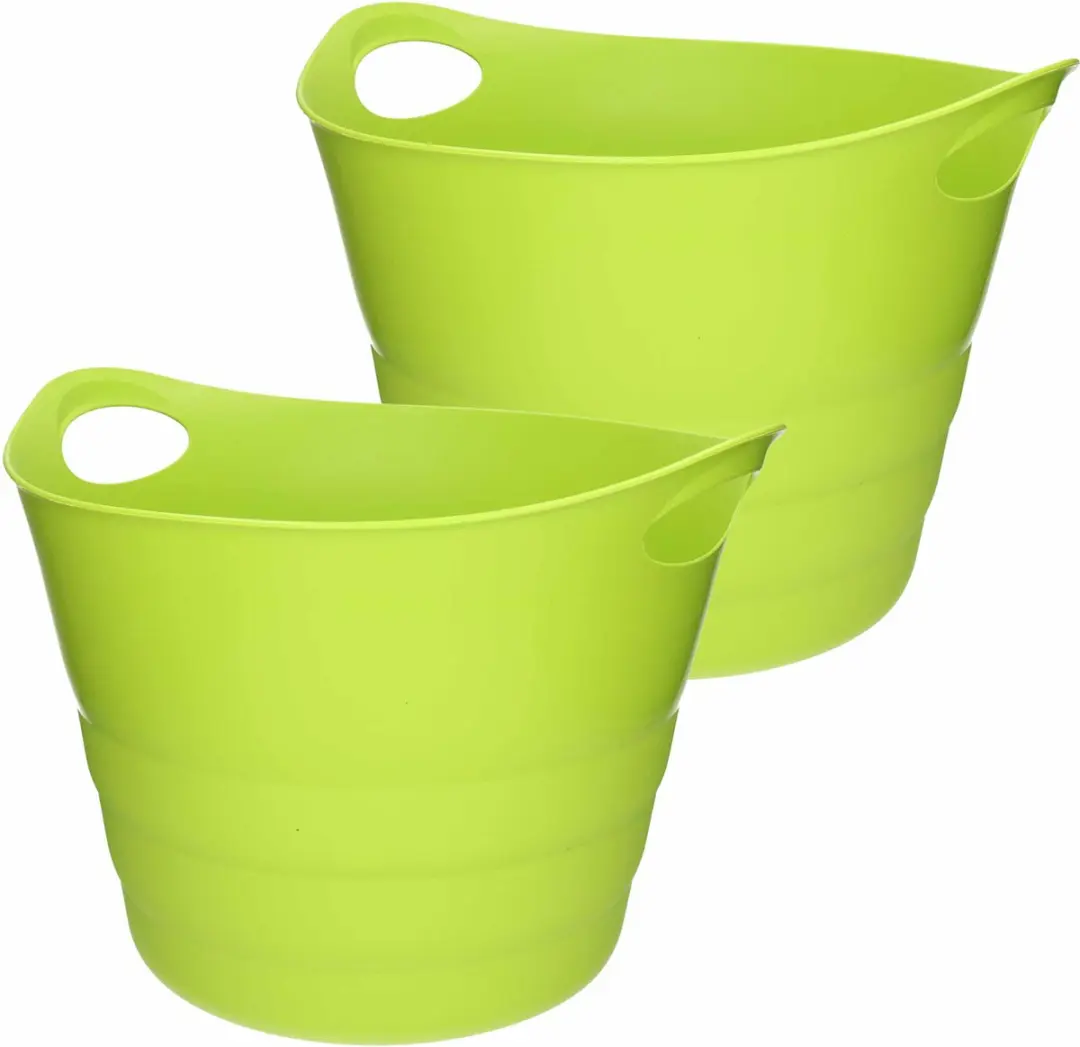 Excellent Houseware Flexibele Emmer Groen - 2 Stuks 43L