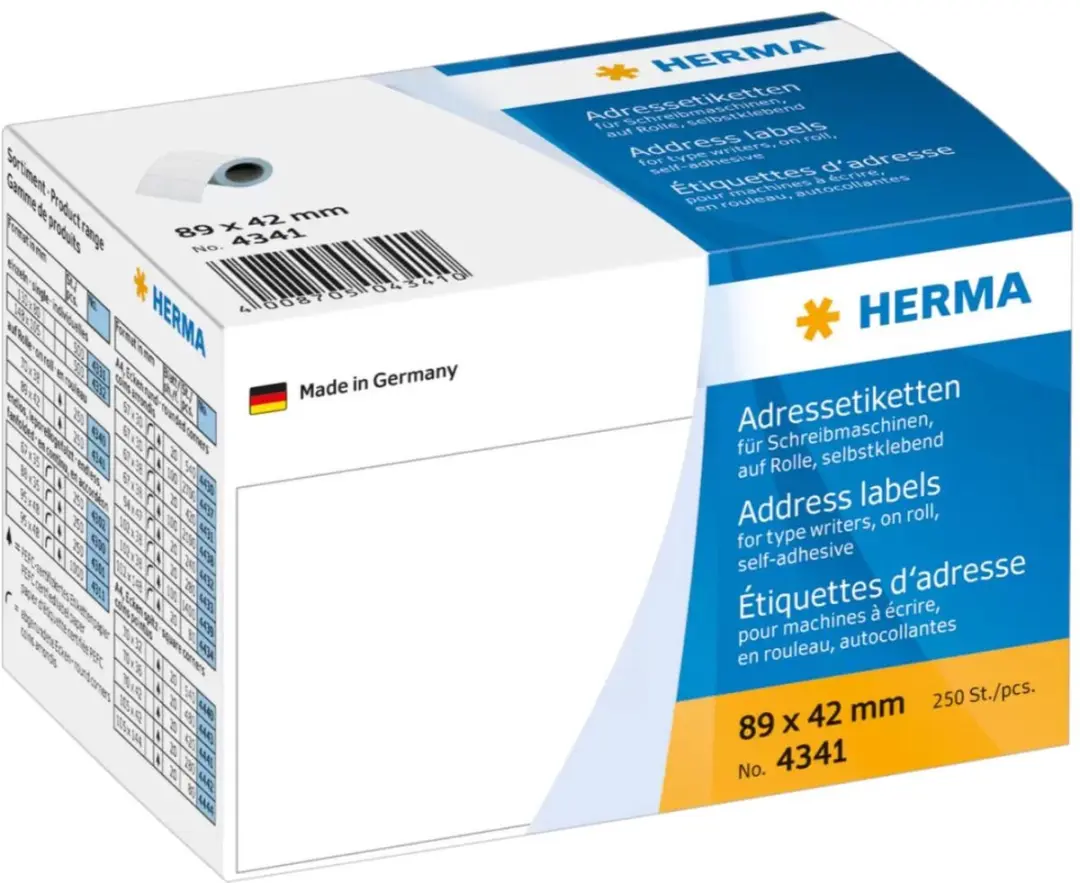 Herma WecKpot Krijtbord Etiketten 250 Stuks - 89x42mm