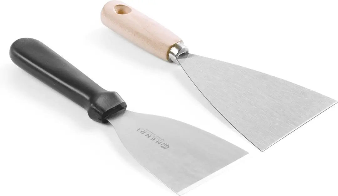 HENDI Plaatmes 265x102mm - Roestvrij staal - Zwart