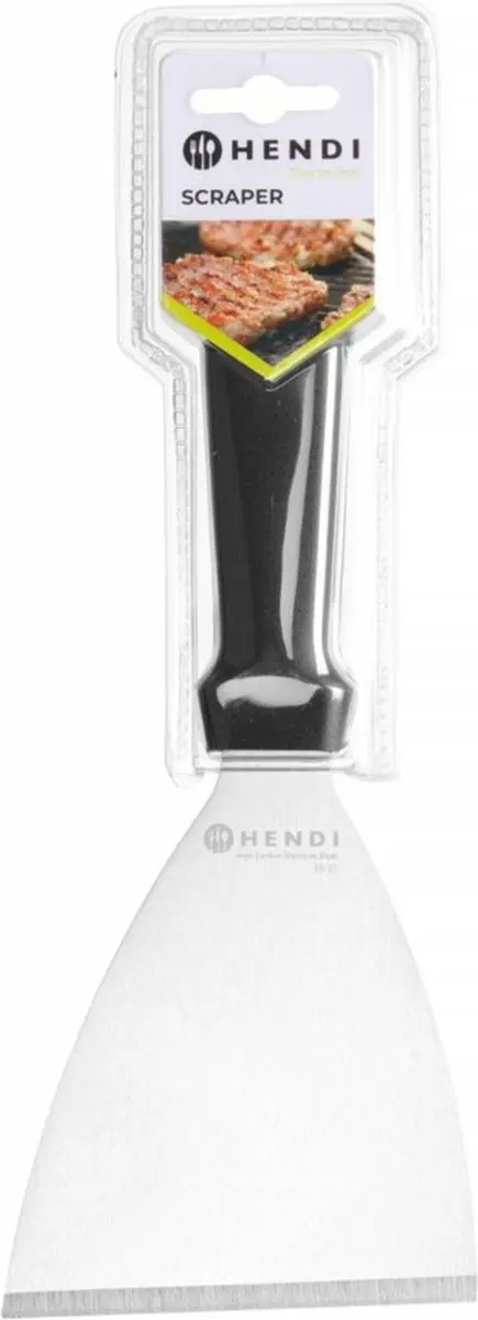 HENDI Plaatmes 265x102mm - Roestvrij staal - Zwart
