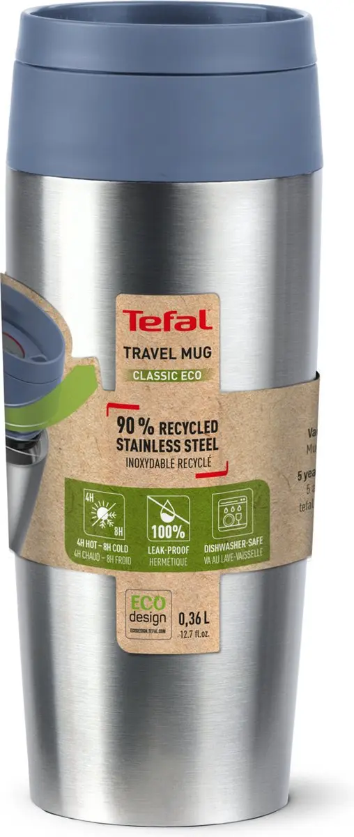 Tefal Bludrop Thermosfles 0.36L - Blauw