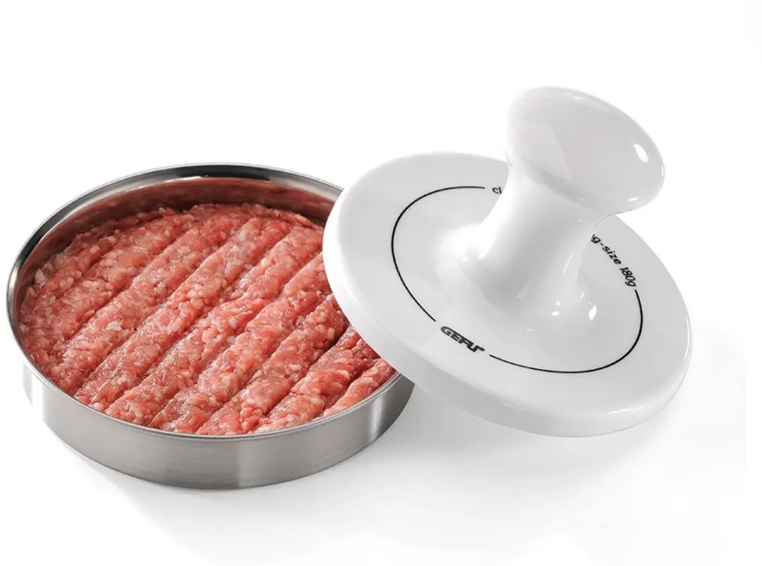 GEFU SPARK Hamburgerpers Porselein Ø13cm