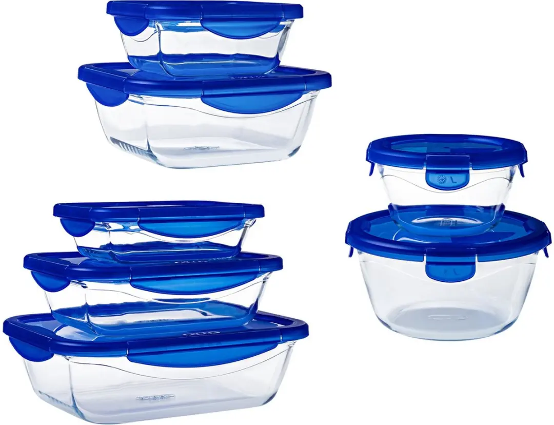 PYREX Cook & Go Schalenset 7-delig - Transparant