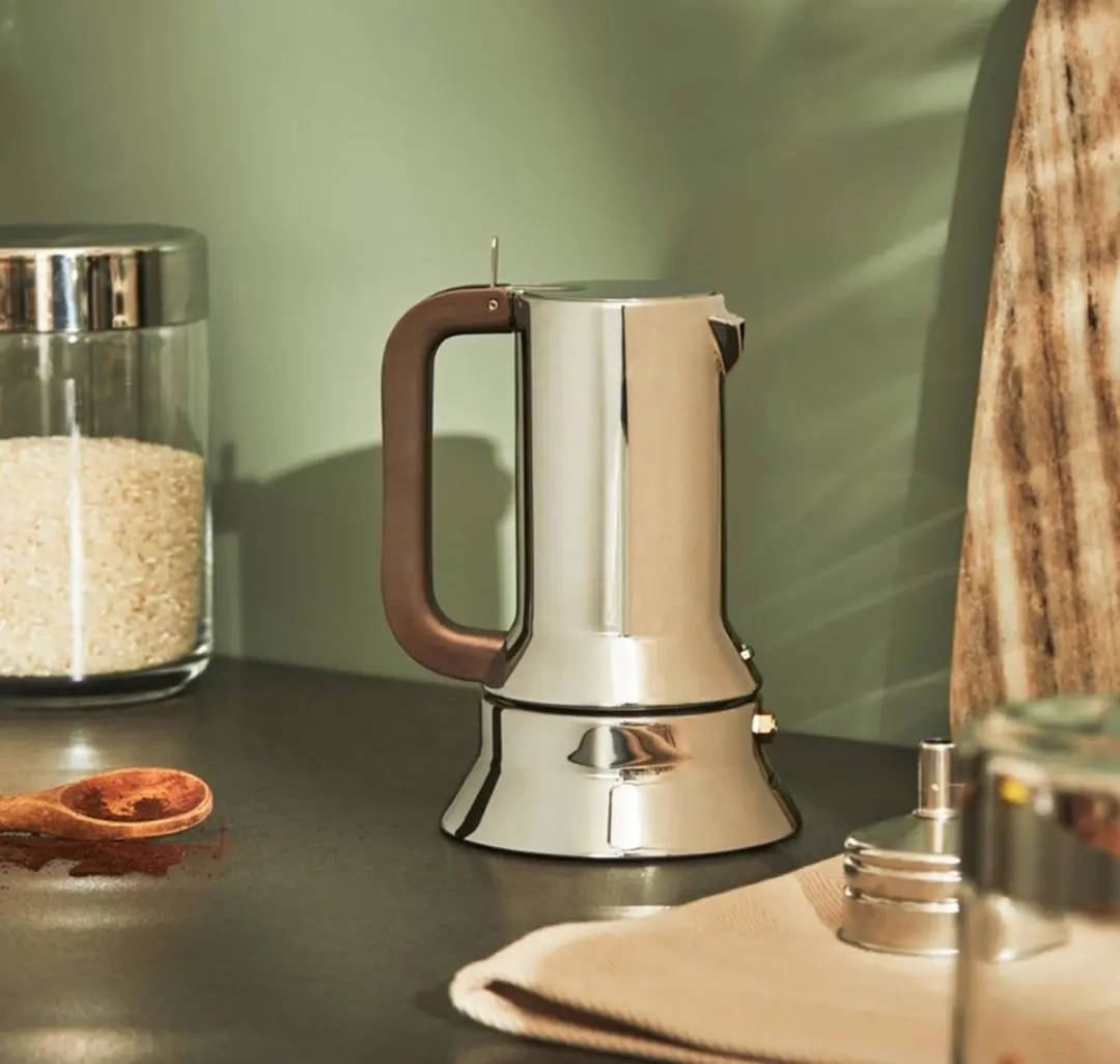Alessi Espresso Koffiezetter 3-kops - Zilver