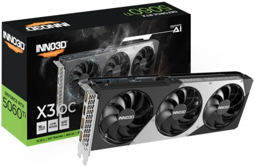 INNO3D GeForce RTX 5060 Ti X3 OC Videokaart 16GB GDDR7