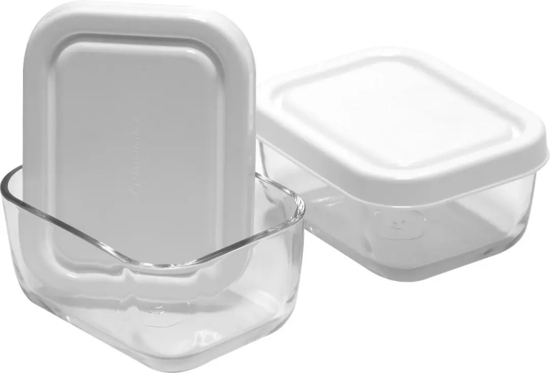 Pasabahce Snowbox Vershoudbakjes 420ml - Set van 2