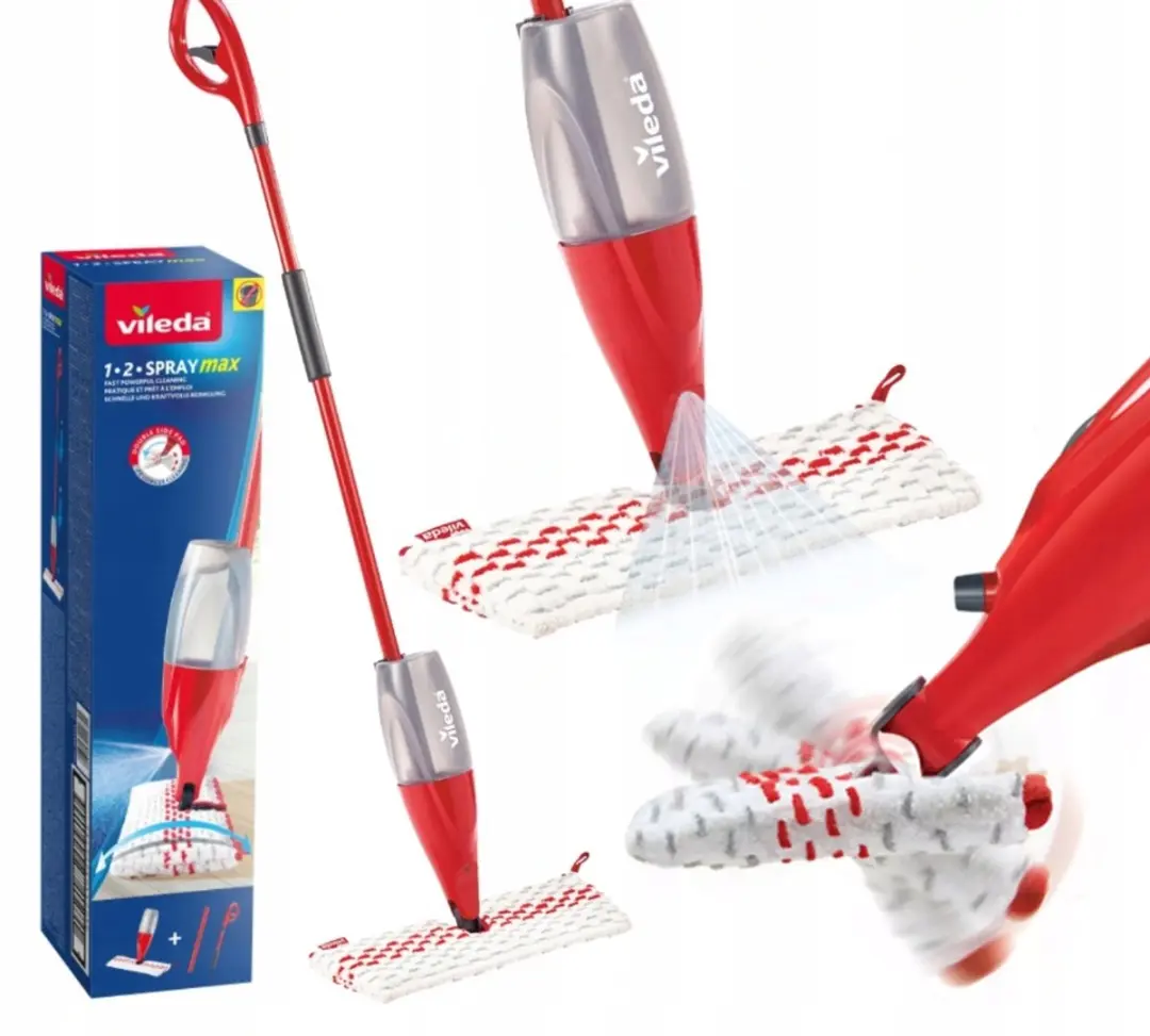 Vileda 1-2 Spray MAX Mop met Sprayfunctie 600ml - Multicolor