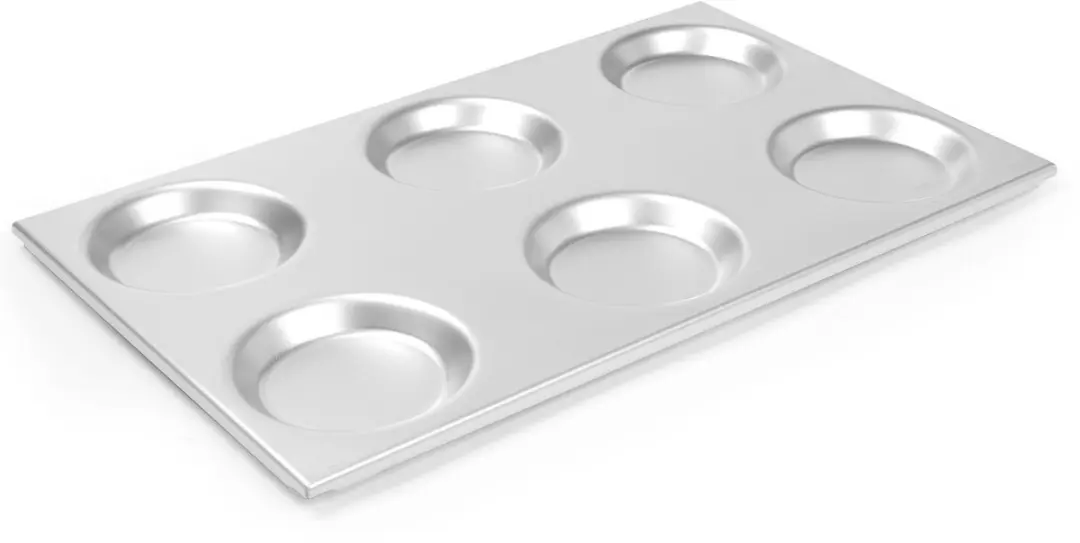 Hendi Aluminium Bakplaat GN 1/1 Ronde Vormen 125mm